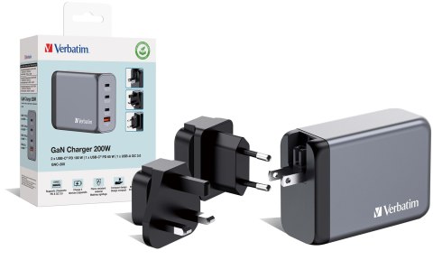 GNC-200 GAN CHARGER 4 PORT 200W/USB A/C (EU/UK/US) GNC-200 GAN CHARGER 4 PORT 200W/USB A/C (EU/UK/US)