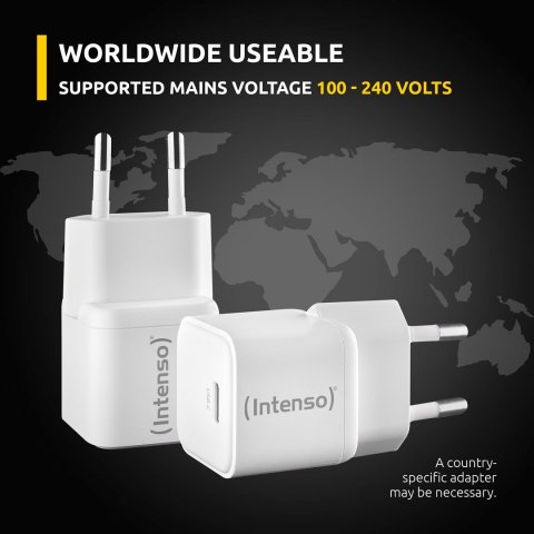 Intenso 7803032 ładowarka do urządzeń przenośnych Power bank, Tablet, Telefon, Uniwersalne Biały Prąd przemienny Szybkie ładowan Intenso 7803032 ładowarka do urządzeń przenośnych Power bank, Tablet, Telefon, Uniwersalne Biały Prąd przemienny Szybkie ładowan