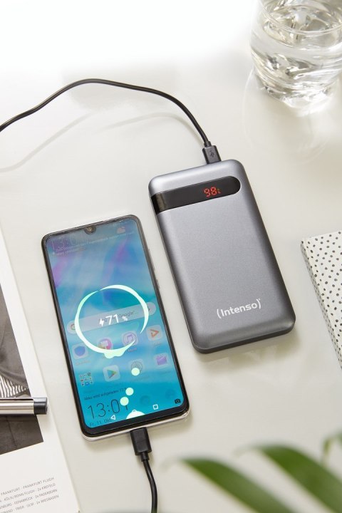 Intenso PD10000 Litowo-polimerowy (LiPo) 10000 mAh Antracyt Intenso PD10000 Litowo-polimerowy (LiPo) 10000 mAh Antracyt