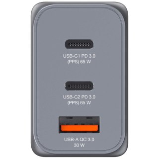 Ładowarka sieciowa Verbatim GaN GNC-65 2xUSB-C Uniwersalna