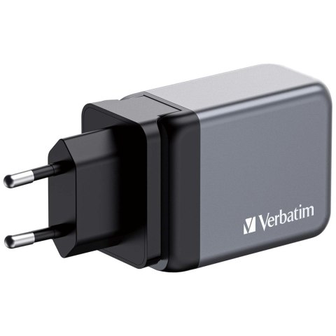 Ładowarka sieciowa Verbatim GaN GNC-65 2xUSB-C Uniwersalna Ładowarka sieciowa Verbatim GaN GNC-65 2xUSB-C Uniwersalna