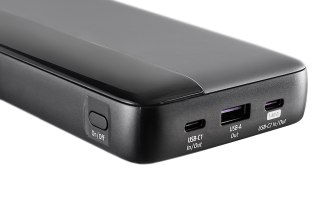 Power Bank Intenso HE 25000 mAh Grau-Schwarz USB C/C