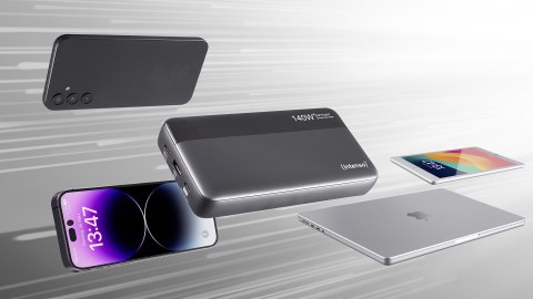 Power Bank Intenso HE 25000 mAh Grau-Schwarz USB C/C Power Bank Intenso HE 25000 mAh Grau-Schwarz USB C/C