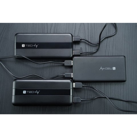 Techly I-CHARGE-10000 bank mocy Litowo-polimerowy (LiPo) 10000 mAh Czarny Techly I-CHARGE-10000 bank mocy Litowo-polimerowy (LiPo) 10000 mAh Czarny