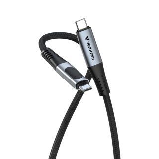 Verbatim 31849 kabel USB USB4 Gen 2x2 1,2 m USB C Czarny
