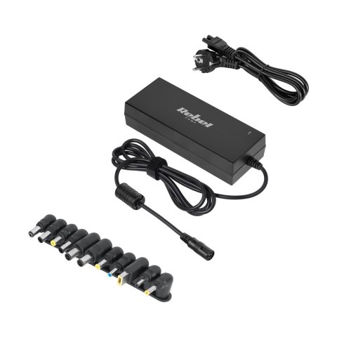 Zasilacz uniwersalny Rebel 11 końcówek 120 W 12-19.5 V automatyczny Zasilacz uniwersalny Rebel 11 końcówek 120 W 12-19.5 V automatyczny