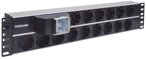 Intellinet 714051 rozdzielacz zasilania PDU 15 x gniazdo sieciowe 2U Aluminium, Czarny Intellinet 714051 rozdzielacz zasilania PDU 15 x gniazdo sieciowe 2U Aluminium, Czarny