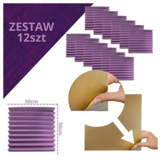 Panel akustyczny DNA AM4 PR zestaw 12 szt. fioleto