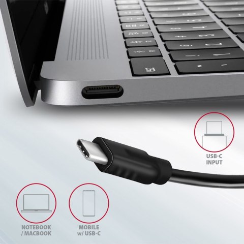 Axagon HMC-5G2 stacja dokująca USB 3.2 Gen 2 (3.1 Gen 2) Type-C Szary Axagon HMC-5G2 stacja dokująca USB 3.2 Gen 2 (3.1 Gen 2) Type-C Szary