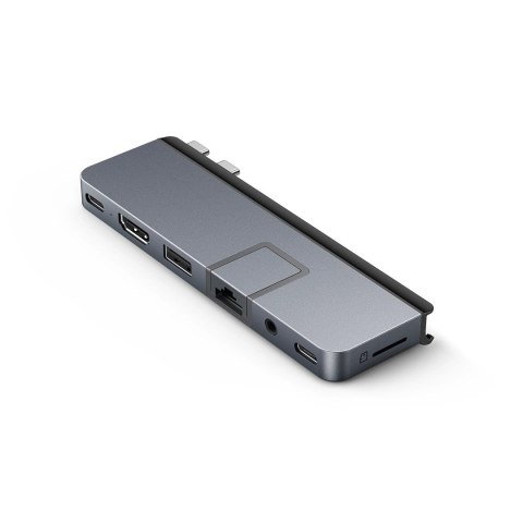 HYPER DUO PRO 7-in-2 USB-C Hub USB Type-C 104 Mbit/s Szary HYPER DUO PRO 7-in-2 USB-C Hub USB Type-C 104 Mbit/s Szary