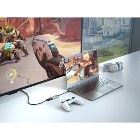 HYPER HD-H8K USB Type-C HDMI Stal nierdzewna HYPER HD-H8K USB Type-C HDMI Stal nierdzewna