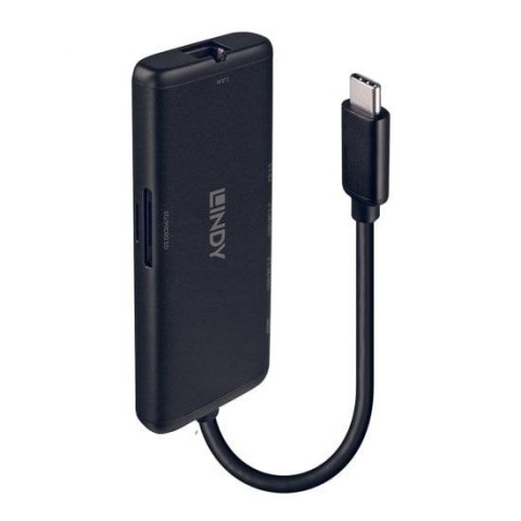 Lindy 43358 stacja dokująca Przewodowa USB 3.2 Gen 1 (3.1 Gen 1) Type-C Czarny Lindy 43358 stacja dokująca Przewodowa USB 3.2 Gen 1 (3.1 Gen 1) Type-C Czarny