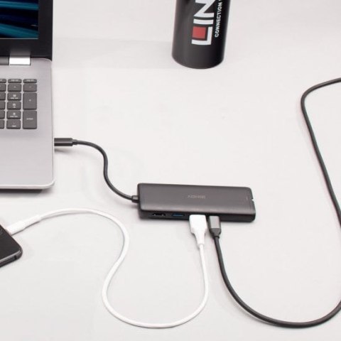 Lindy 43358 stacja dokująca Przewodowa USB 3.2 Gen 1 (3.1 Gen 1) Type-C Czarny Lindy 43358 stacja dokująca Przewodowa USB 3.2 Gen 1 (3.1 Gen 1) Type-C Czarny