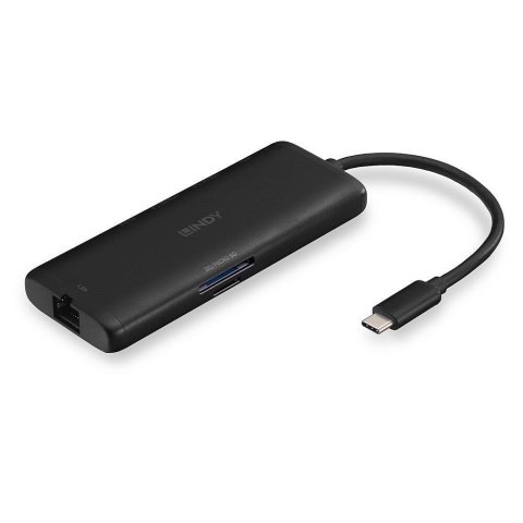 Lindy 43358 stacja dokująca Przewodowa USB 3.2 Gen 1 (3.1 Gen 1) Type-C Czarny Lindy 43358 stacja dokująca Przewodowa USB 3.2 Gen 1 (3.1 Gen 1) Type-C Czarny