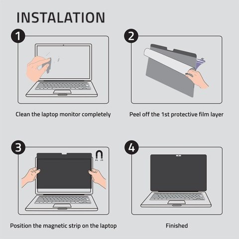 Qoltec Filtr prywatyzujący do MacBook Air 13.6" | Magnetyczny | Ochrona wzroku Qoltec Filtr prywatyzujący do MacBook Air 13.6" | Magnetyczny | Ochrona wzroku