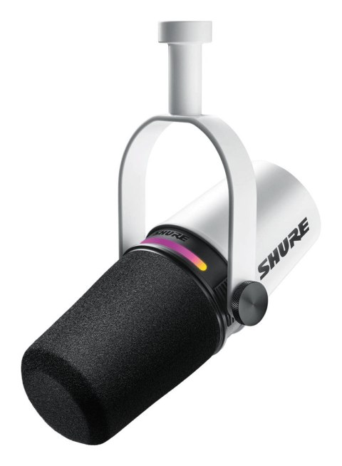 Shure MV7+-W - Mikrofon lektorski/wokalny ze złączem XLR/USB-C Białyv Shure MV7+-W - Mikrofon lektorski/wokalny ze złączem XLR/USB-C Białyv