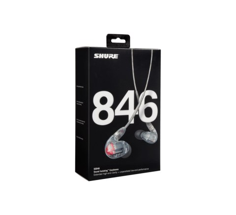 Słuchawki douszne SE846G2CL-EFS, cztery przetworniki, odłączany kabel, przezroczyste