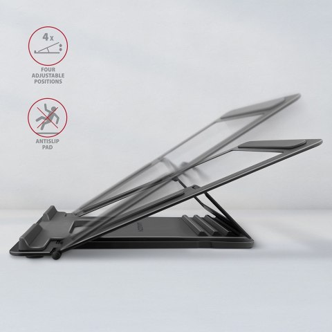 Axagon STND-L stojak na laptop Podstawka na notebooka Szary 40,6 cm (16") Axagon STND-L stojak na laptop Podstawka na notebooka Szary 40,6 cm (16")