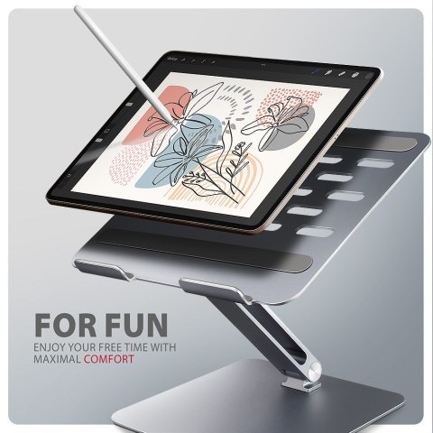 Axagon STND-LQ stojak na laptop Podstawka na notebooka Szary 40,6 cm (16") Axagon STND-LQ stojak na laptop Podstawka na notebooka Szary 40,6 cm (16")