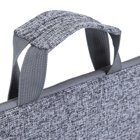 Etui na laptop 13,3" RIVACASE Anvik, jasny szare, z uchwytem, z materiału wodoodpornego, pluszowe wnętrze, tylna kieszeń na smar Etui na laptop 13,3" RIVACASE Anvik, jasny szare, z uchwytem, z materiału wodoodpornego, pluszowe wnętrze, tylna kieszeń na smar