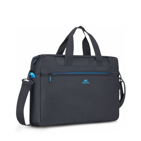 RIVACASE TORBA NA LAPTOP 16" REGENT, CZARNA, POLIESTER, KIESZENIE NA SMARTFON, DOKUMENTY, WIZYTÓWKI I AKCESORIA RIVACASE TORBA NA LAPTOP 16" REGENT, CZARNA, POLIESTER, KIESZENIE NA SMARTFON, DOKUMENTY, WIZYTÓWKI I AKCESORIA