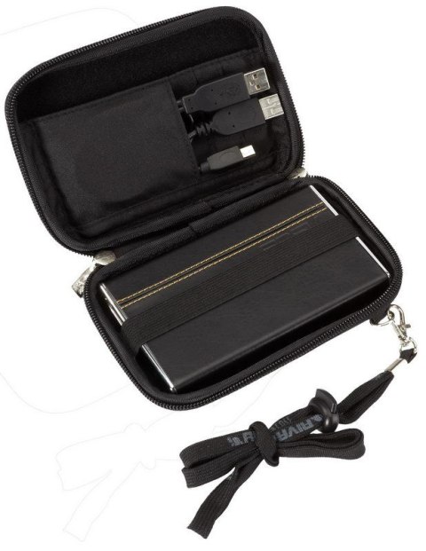 Rivacase 9101 10,9 cm (4.3") Futerał Czarny Poliester, Poliuretan