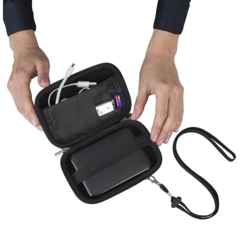 Rivacase 9101 10,9 cm (4.3") Futerał Czarny Poliester, Poliuretan