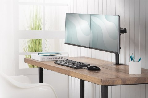 DIGITUS UCHWYT BIURKOWY PODWÓJNY Z ZACISKIEM 2XLCD MAX. 32" MAX. OBCIĄŻENIE 2X 8KG UCHYLNO-OBROTOWY CZARNY DA-90400 DIGITUS UCHWYT BIURKOWY PODWÓJNY Z ZACISKIEM 2XLCD MAX. 32" MAX. OBCIĄŻENIE 2X 8KG UCHYLNO-OBROTOWY CZARNY DA-90400