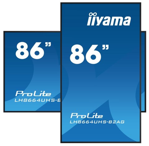 Monitor Iiyama 86-calowy model LH8664UHS-B2AG z HDMI i USB Monitor Iiyama 86-calowy model LH8664UHS-B2AG z HDMI i USB