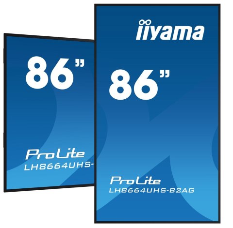 Monitor Iiyama 86-calowy model LH8664UHS-B2AG z HDMI i USB Monitor Iiyama 86-calowy model LH8664UHS-B2AG z HDMI i USB