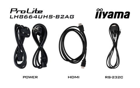 Monitor Iiyama 86-calowy model LH8664UHS-B2AG z HDMI i USB Monitor Iiyama 86-calowy model LH8664UHS-B2AG z HDMI i USB