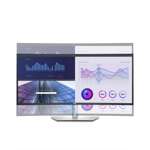 DELL UltraSharp U3423WE LED display 86,7 cm (34.1") 3440 x 1440 px UltraWide Quad HD LCD Srebrny DELL UltraSharp U3423WE LED display 86,7 cm (34.1") 3440 x 1440 px UltraWide Quad HD LCD Srebrny