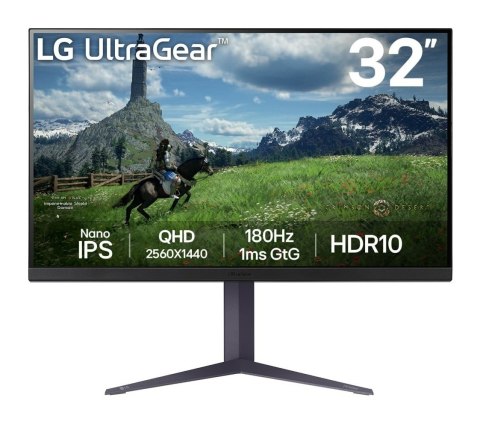 LG 32GS85Q-B monitor komputerowy 80 cm (31.5") 2560 x 1440 px Quad HD Czarny