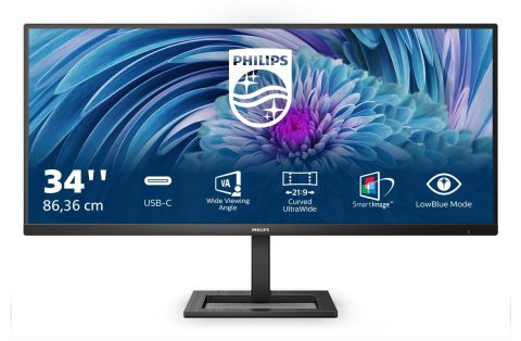 Philips E Line 346E2LAE/00 LED display 86,4 cm (34") 3440 x 1440 px Wide Quad HD LCD Czarny Philips E Line 346E2LAE/00 LED display 86,4 cm (34") 3440 x 1440 px Wide Quad HD LCD Czarny