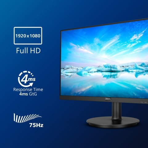 Philips V Line 271V8LA/00 LED display 68,6 cm (27") 1920 x 1080 px Full HD Czarny Philips V Line 271V8LA/00 LED display 68,6 cm (27") 1920 x 1080 px Full HD Czarny