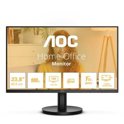 AOC 24B3HMA2 monitor komputerowy 60,5 cm (23.8") 1920 x 1080 px Full HD LED Czarny AOC 24B3HMA2 monitor komputerowy 60,5 cm (23.8") 1920 x 1080 px Full HD LED Czarny