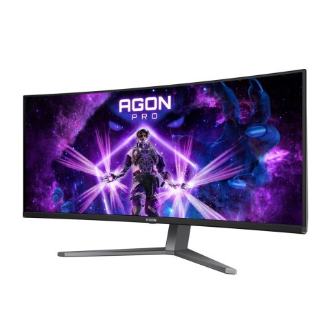 AOC AGON PRO AG346UCD monitor komputerowy 86,4 cm (34") 3440 x 1440 px Wide Quad HD QD-OLED Czarny, Szary AOC AGON PRO AG346UCD monitor komputerowy 86,4 cm (34") 3440 x 1440 px Wide Quad HD QD-OLED Czarny, Szary