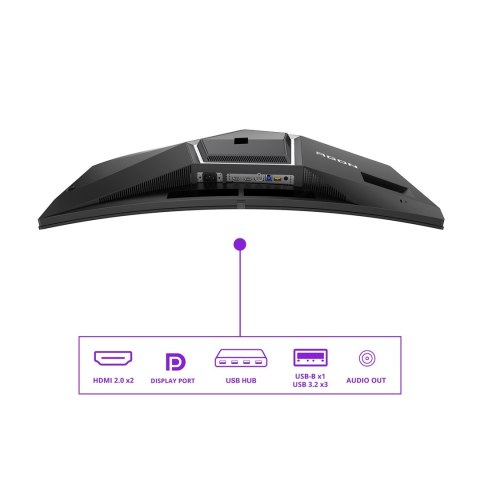 AOC AGON PRO AG346UCD monitor komputerowy 86,4 cm (34") 3440 x 1440 px Wide Quad HD QD-OLED Czarny, Szary AOC AGON PRO AG346UCD monitor komputerowy 86,4 cm (34") 3440 x 1440 px Wide Quad HD QD-OLED Czarny, Szary