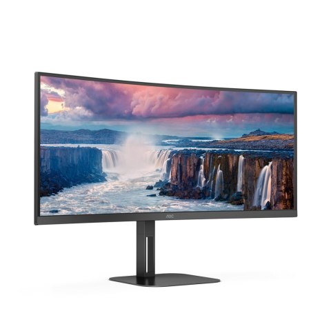 AOC V5 CU34V5C/BK LED display 86,4 cm (34") 3440 x 1440 px Wide Quad HD Czarny AOC V5 CU34V5C/BK LED display 86,4 cm (34") 3440 x 1440 px Wide Quad HD Czarny