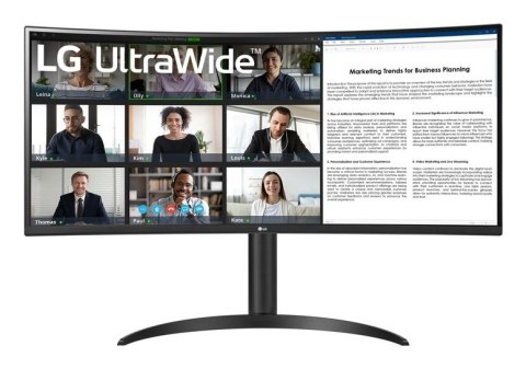 LG 34WR55QK-B monitor komputerowy 86,4 cm (34") 3440 x 1440 px Wide Quad HD Czarny LG 34WR55QK-B monitor komputerowy 86,4 cm (34") 3440 x 1440 px Wide Quad HD Czarny