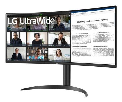 LG 34WR55QK-B monitor komputerowy 86,4 cm (34") 3440 x 1440 px Wide Quad HD Czarny LG 34WR55QK-B monitor komputerowy 86,4 cm (34") 3440 x 1440 px Wide Quad HD Czarny