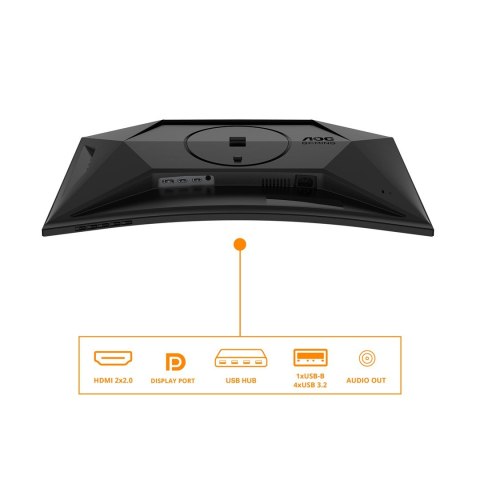 Monitor komputerowy AOC 27" G4 C27G4ZXU 68,6cm 1920 x 1080 px Full HD LED Czarny Monitor komputerowy AOC 27" G4 C27G4ZXU 68,6cm 1920 x 1080 px Full HD LED Czarny