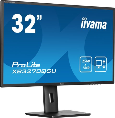 Iiyama ProLite XB3270QSU-B1 monitor komputerowy 81,3 cm (32") 2560 x 1440 px Wide Quad HD LED Czarny