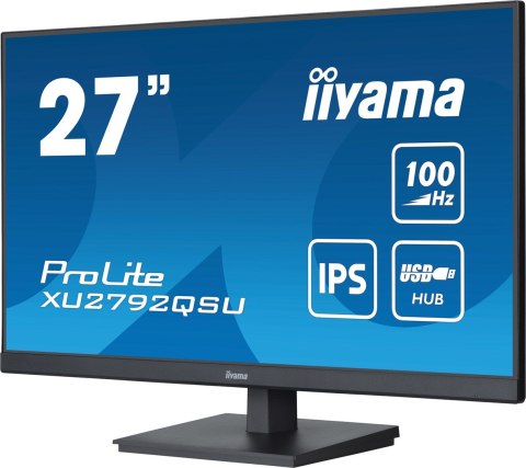 Iiyama ProLite monitor komputerowy 68,6 cm (27") 2560 x 1440 px Dual WQHD LED Czarny Iiyama ProLite monitor komputerowy 68,6 cm (27") 2560 x 1440 px Dual WQHD LED Czarny