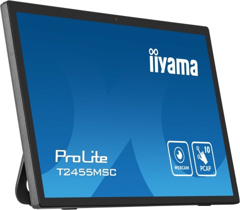 Iiyama T2455MSC-B1 signage display Płaski panel Digital Signage 61 cm (24") LED 400 cd/m2 Full HD Czarny Ekran dotykowy Iiyama T2455MSC-B1 signage display Płaski panel Digital Signage 61 cm (24") LED 400 cd/m2 Full HD Czarny Ekran dotykowy