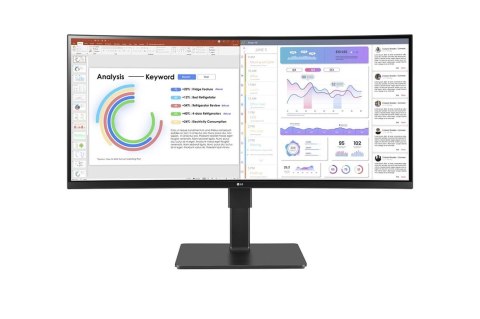 LG 34BQ77QC-B monitor komputerowy 86,4 cm (34") 3440 x 1440 px UltraWide Dual Quad HD LCD Czarny LG 34BQ77QC-B monitor komputerowy 86,4 cm (34") 3440 x 1440 px UltraWide Dual Quad HD LCD Czarny