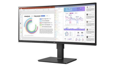 LG 34BQ77QC-B monitor komputerowy 86,4 cm (34") 3440 x 1440 px UltraWide Dual Quad HD LCD Czarny LG 34BQ77QC-B monitor komputerowy 86,4 cm (34") 3440 x 1440 px UltraWide Dual Quad HD LCD Czarny