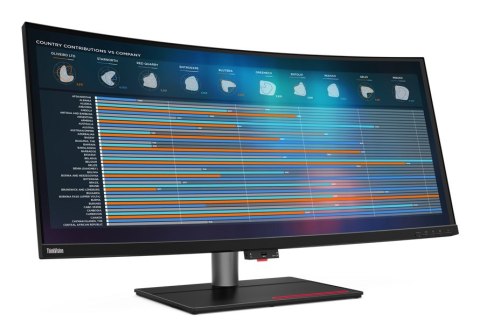 Lenovo ThinkVision P40w-20 LED display 100,8 cm (39.7") 5120 x 2160 px 5K Ultra HD Czarny Lenovo ThinkVision P40w-20 LED display 100,8 cm (39.7") 5120 x 2160 px 5K Ultra HD Czarny
