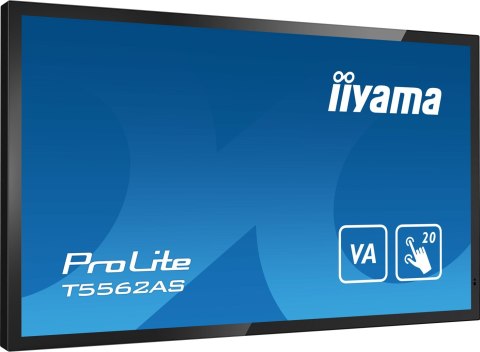 Płaski panel interaktywny Iiyama T5562AS-B1 - 138,7 cm (54,6") - VA - 3840 x 2160 pikseli - 24/7 Płaski panel interaktywny Iiyama T5562AS-B1 - 138,7 cm (54,6") - VA - 3840 x 2160 pikseli - 24/7
