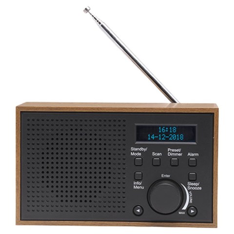 Denver DAB-46DARK GREY radio Internet Analogowe i cyfrowe Czarny, Brązowy Denver DAB-46DARK GREY radio Internet Analogowe i cyfrowe Czarny, Brązowy